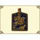 Икона металлическая Георгий победоносец 2,5х3 (латунь с эмалью)