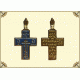 Крест 13 (латунь с эмалью)