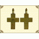 Крест мужской №24 (латунь)