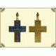 Крест 24 (латунь с эмалью)