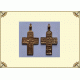 Крест мужской квадратный (желтый)