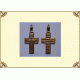 Крест мужской продолговатый (желтый)