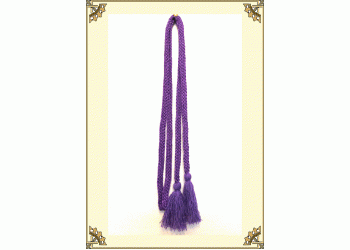 Пояс, ручное плетение «макраме» (фиолетовый)