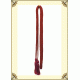 Пояс, ручное плетение «макраме» (удлиненный) (красный)
